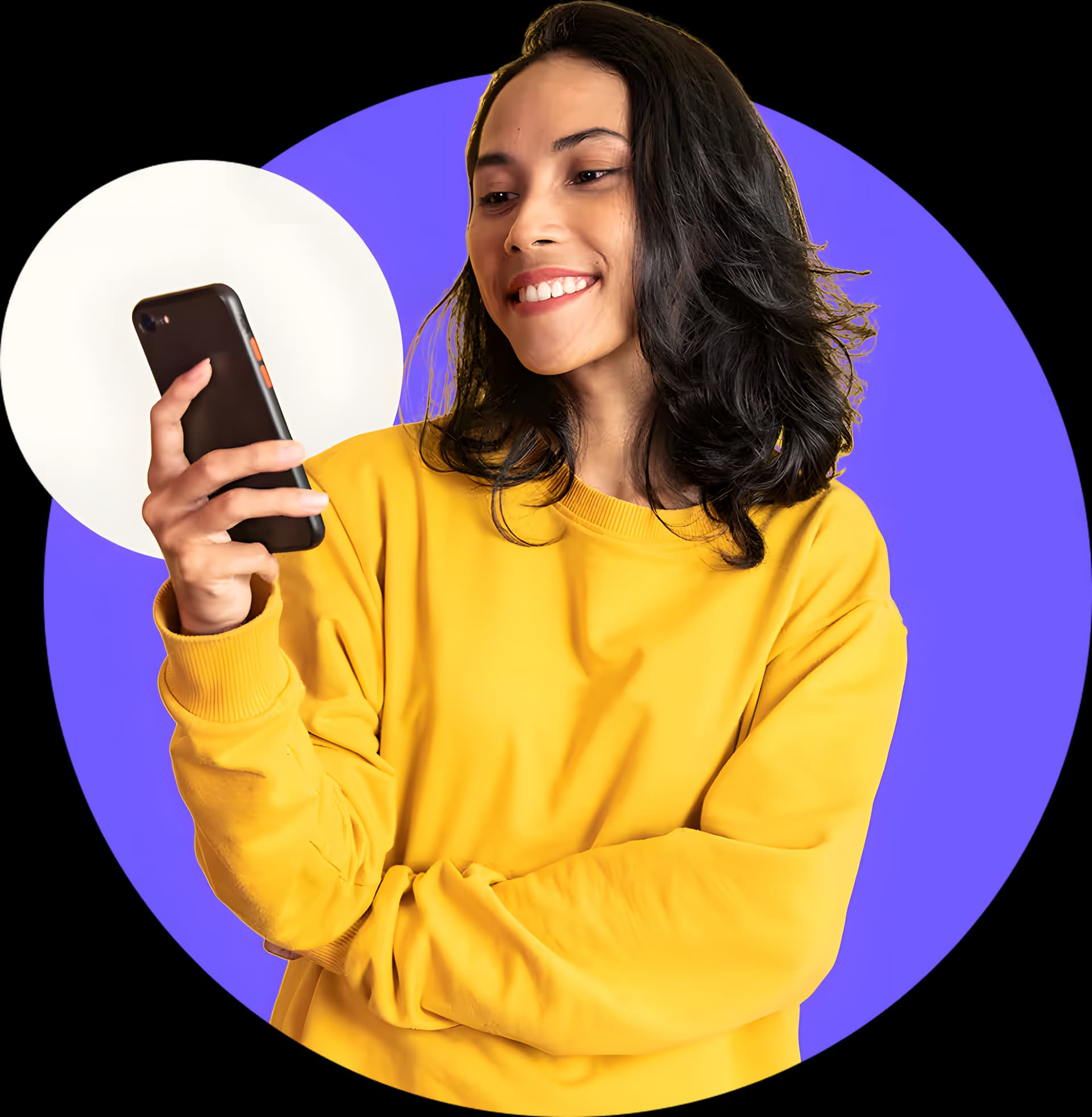 A guest checking in via the Purple Guest WiFi portal